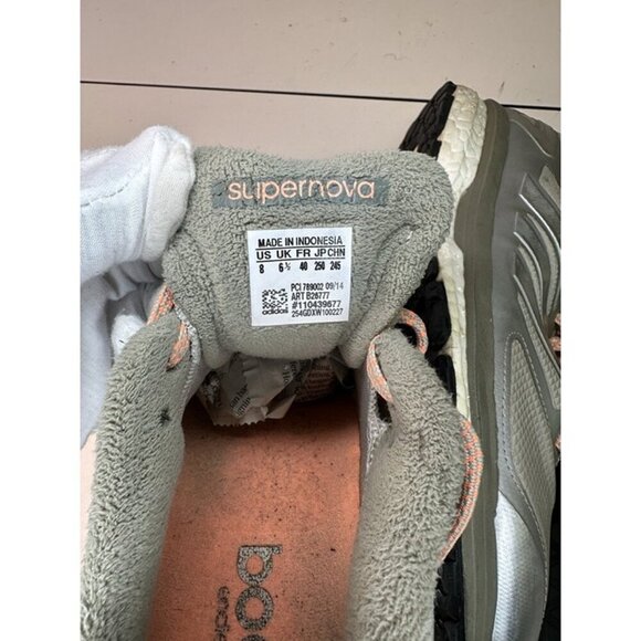 Adidas Supernova Glide Boost ATR Running Shoes Womens 8 US Gray Sneakers B26777 - Picture 12 of 12